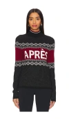 Alp N Rock Aurora Ii Fair Isle Mock Neck Sweater In 블랙
