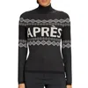 Alp N Rock Aurora Jacquard Mock Neck Sweater In Black