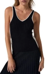 Alp N Rock Bailey Colorblock Rib Tank In Black