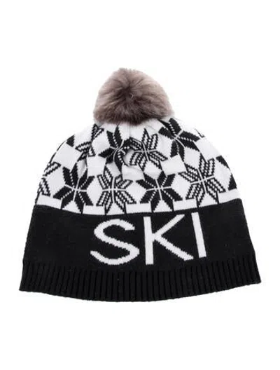 Pre-owned Alp N Rock Beanie With Pom Pom In Black