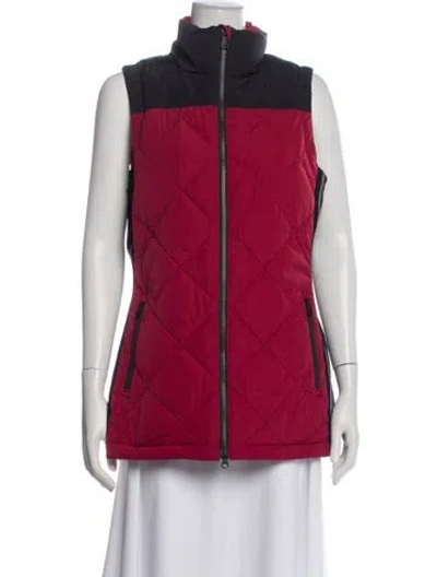 Pre-owned Alp N Rock Colorblock Pattern Vest In Red