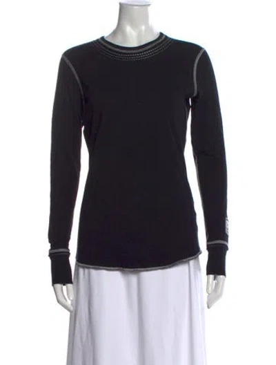 Pre-owned Alp N Rock Crew Neck Long Sleeve Top In Black
