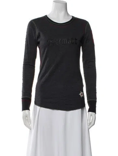 Pre-owned Alp N Rock Crew Neck Long Sleeve T-shirt In Gray