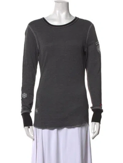 Pre-owned Alp N Rock Crew Neck Long Sleeve T-shirt In Grey