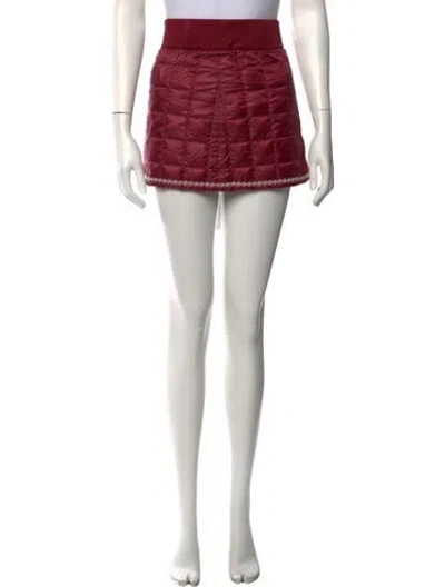 Pre-owned Alp N Rock Embroidered Accent Mini Skirt In Multicolor