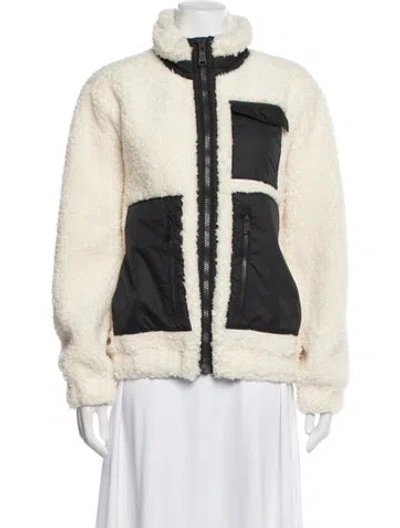 Pre-owned Alp N Rock Faux Fur Jacket In Neutral