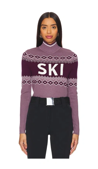 Alp N Rock Goldie Mockneck Sweater In Mauve