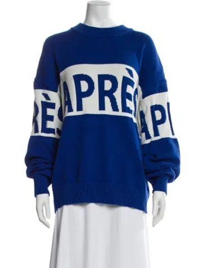 Pre-owned Alp N Rock Graphic Print Crew Neck Sweater In Multi