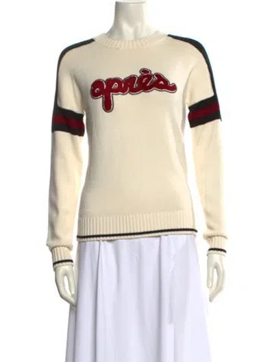 Pre-owned Alp N Rock Graphic Print Crew Neck Sweater In Neutral