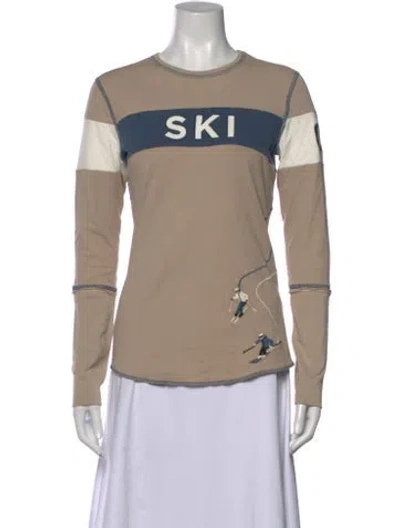 Pre-owned Alp N Rock Graphic Print Crew Neck Sweater W/ Tags In Neutral