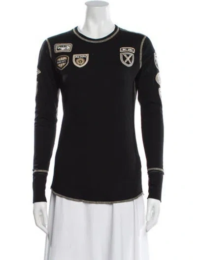 Pre-owned Alp N Rock Graphic Print Crew Neck T-shirt In Black