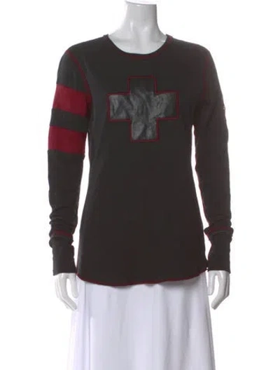 Pre-owned Alp N Rock Graphic Print Crew Neck T-shirt In Black