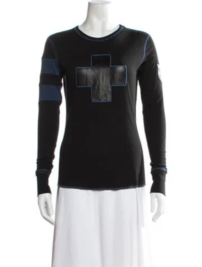 Pre-owned Alp N Rock Graphic Print Crew Neck T-shirt In Black