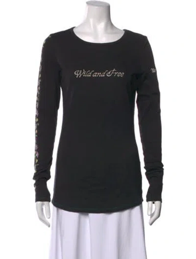 Pre-owned Alp N Rock Graphic Print Crew Neck T-shirt In Black