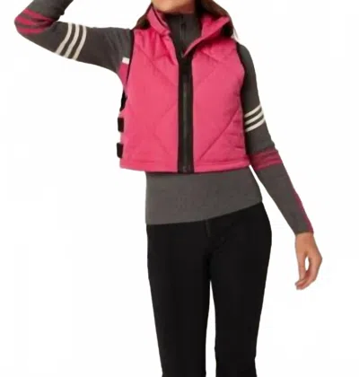 Alp N Rock La Vitesse Ii Cropped Vest In Pink