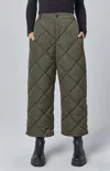 ALP N ROCK MIKA QUILTED PANT IN OLIVE