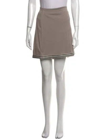 Pre-owned Alp N Rock Mini Skirt In Neutrals