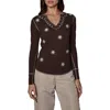 Alp N Rock Natasha Organic Cotton Blend Henley In Brown
