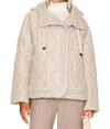 ALP N ROCK NORI QUILTED JACKET IN TAN