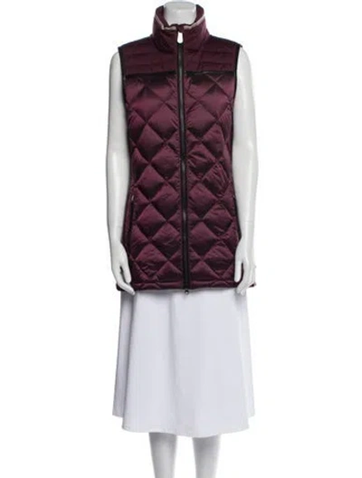 Pre-owned Alp N Rock Nylon Printed Vest In Burgundy