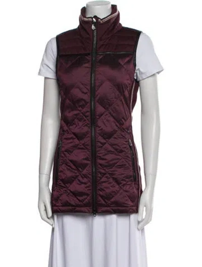 Pre-owned Alp N Rock Nylon Vest In Burgundy