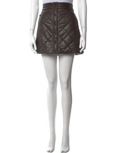 Pre-owned Alp N Rock Patterned Mini Skirt In Black