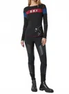 Alp N Rock Retro Après Crew Pullover In Black In Multi