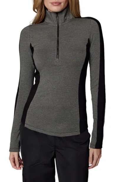Alp N Rock Tanvi French Terry Half Zip Pullover In Animal Print