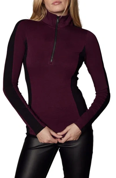 Alp N Rock Tanvi French Terry Half Zip Pullover In Animal Print