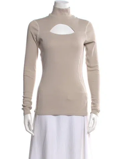 Pre-owned Alp N Rock Turtleneck Long Sleeve Top In Neutral