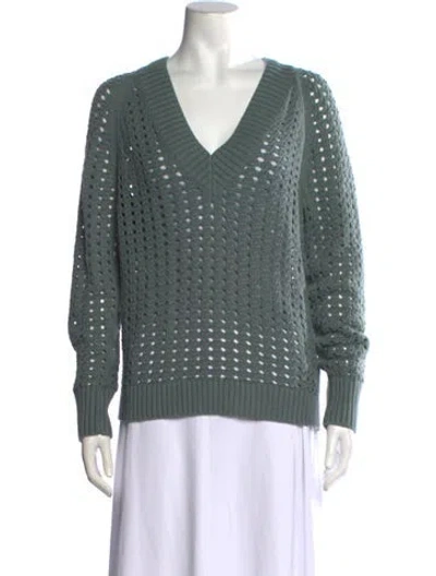 Pre-owned Alp N Rock V-neck Sweater In Green