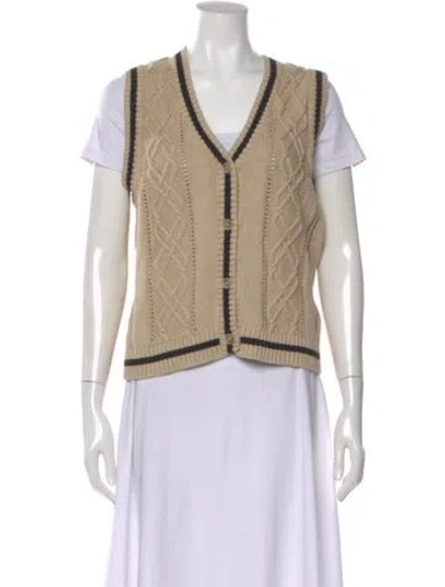 Pre-owned Alp N Rock V-neck Sweater In Neutral