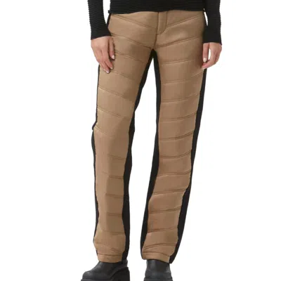 Alp N Rock Women's Kaja Quilted Pant In Dark Khaki In Black