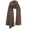 Alpaca Apparel Women's Alpaca Textured Wrap - Rose Brown In Brown