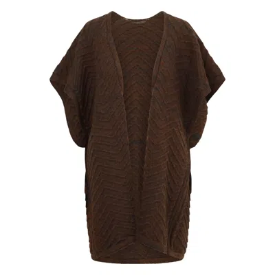 Alpaca Apparel Women's Brown Alpaca Sleeveless Cardigan