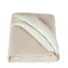 Alpaca Loca Neutrals Double Scarf/shawl Beige & White Alpaca Wool In Neutral