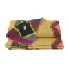 Alpaca Loca Plaid/throw Native Ocher Alpaca Wool - Yellow & Orange In Multi
