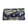 Alpaca Loca Plaid/throw Native Traveller Blue - Alpaca Wool In Blue