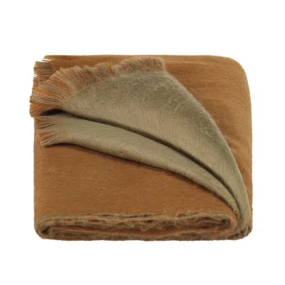 Alpaca Loca Women's Double Scarf Camel / Cigar Brown