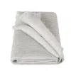 Alpaca Loca Women's Double Scarf/shawl Light Grey & White Alpaca Wool In Gray