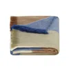 Alpaca Loca Women's Neutrals / Blue Scarf/shawl Blocked Cobalt Blue/naturals Alpaca Wool In Blue