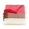 Alpaca Loca Women's Red / Black / Neutrals Scarf, Shawl Striped Red Black & Naturals - Alpaca Wool In Multi