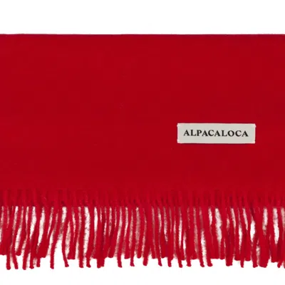 Alpaca Loca Women's Scarf/shawl Red Hundred % Baby-alpaca Wool