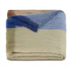Alpaca Loca Women's Scarf/shawl Striped Cobalt Blue, Naturals - Alpaca Wool In Blue