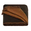 Alpaca Loca Women's Slim Double Scarf/shawl Camel, Black - Alpaca Wool In Multi