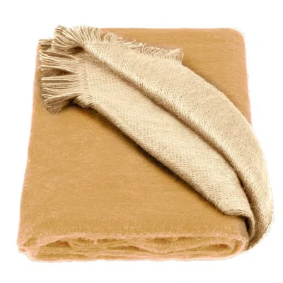 Alpaca Loca Women's Slim Double Scarf/shawl Ocher, Natural - Alpaca Wool