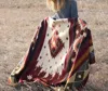 Alpaca Threadz Wool Blanket In Rust Andean