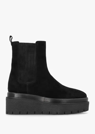 Alpe Alpie Black Suede Crepe Sole Chelsea Boots