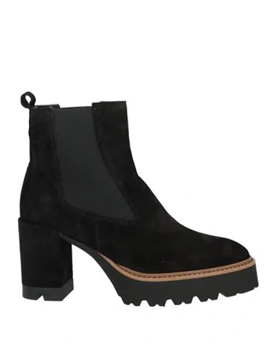 Alpe Woman Shoes Woman Ankle Boots Black Size 11 Leather