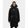 Alpenhaus Arly Elongated Hybrid Lightweight Puffer Coat In Black